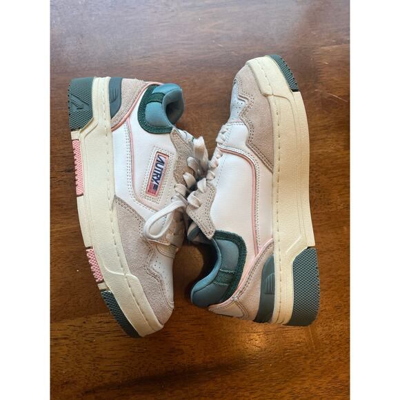 Autry CLC White/Green/Pink Womens SZ 37 Sneakers Great Condition - Picture 3 of 7